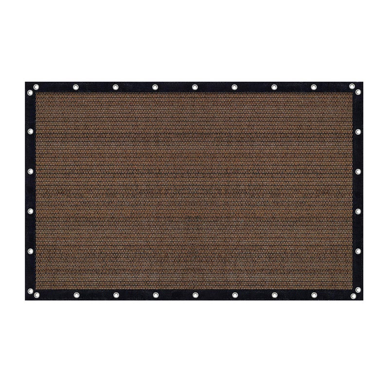 VICLLAX Shade Fabric Sun Shade Cloth Privacy Screen with Grommets for Patio Garden Pergola Cover Canopy 8x12 FT, Mocha - Image 1